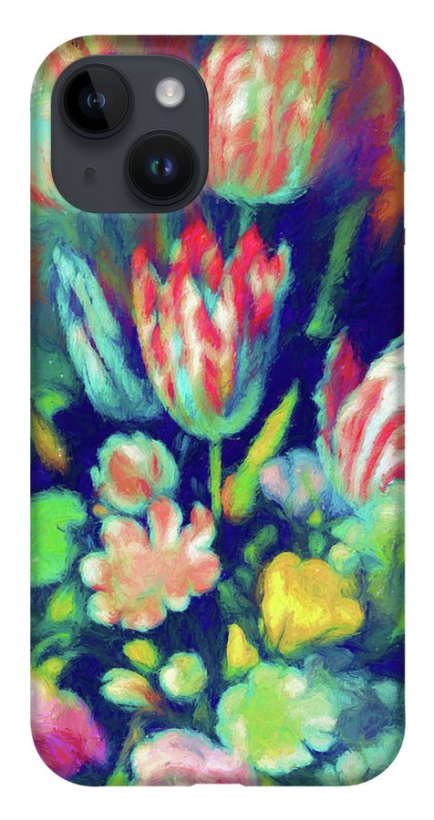 Pastel Tulips Detail - Phone Case