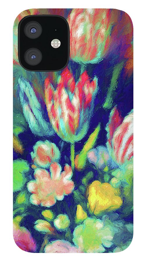 Pastel Tulips Detail - Phone Case
