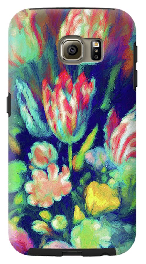 Pastel Tulips Detail - Phone Case