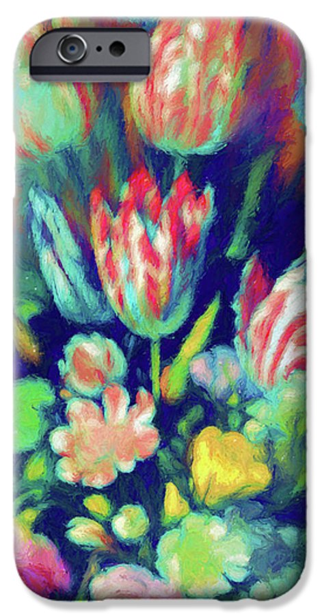 Pastel Tulips Detail - Phone Case