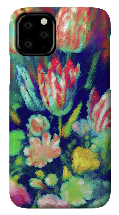 Pastel Tulips Detail - Phone Case