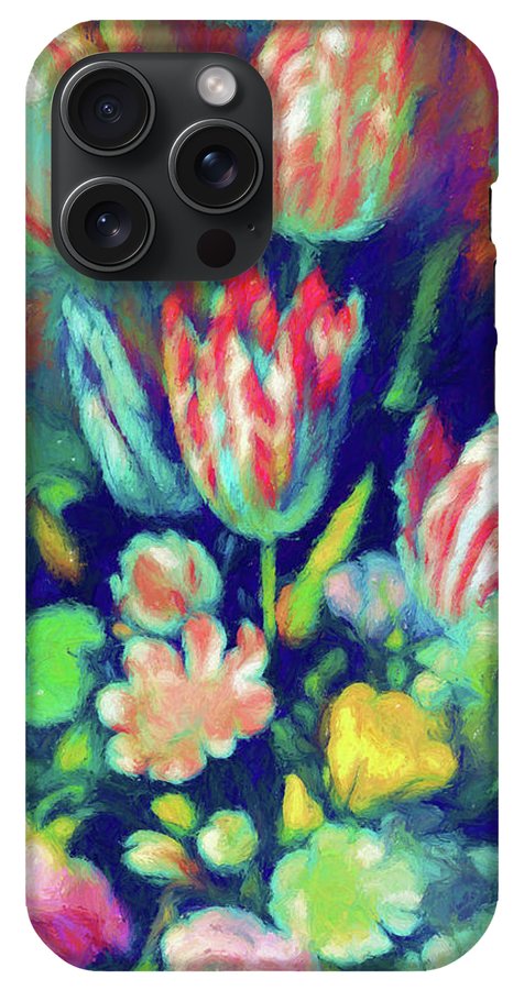 Pastel Tulips Detail - Phone Case