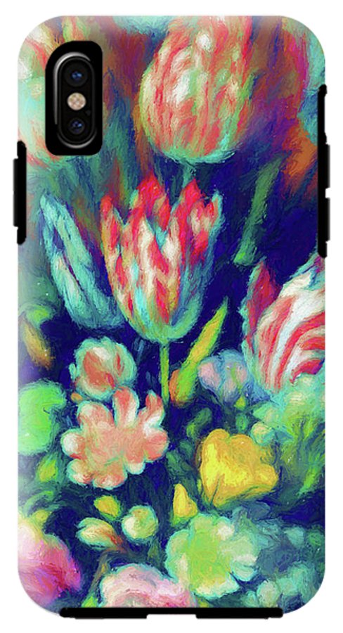 Pastel Tulips Detail - Phone Case
