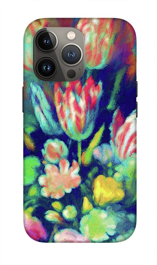 Pastel Tulips Detail - Phone Case