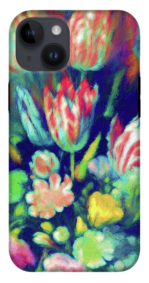 Pastel Tulips Detail - Phone Case
