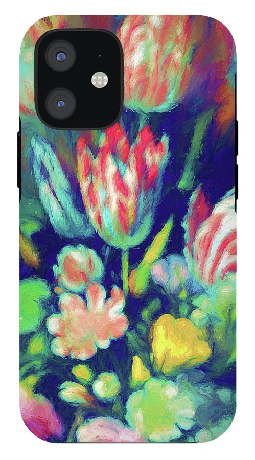 Pastel Tulips Detail - Phone Case