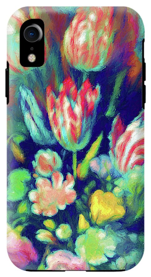 Pastel Tulips Detail - Phone Case