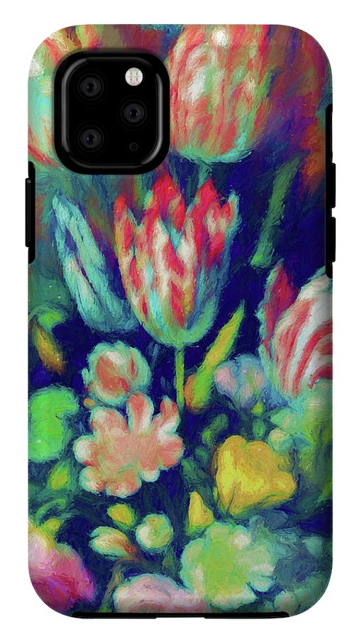 Pastel Tulips Detail - Phone Case