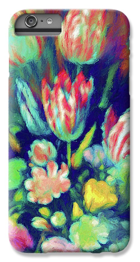Pastel Tulips Detail - Phone Case