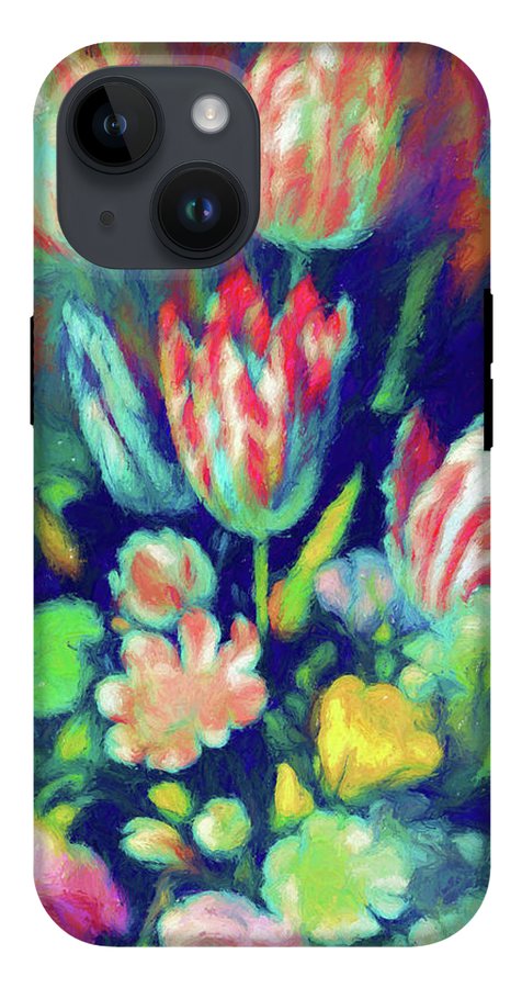 Pastel Tulips Detail - Phone Case