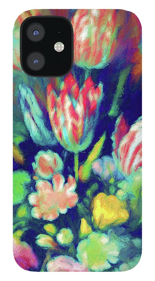 Pastel Tulips Detail - Phone Case