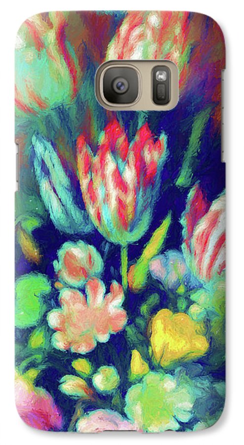 Pastel Tulips Detail - Phone Case