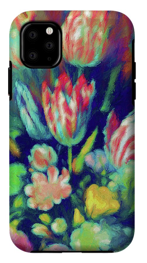 Pastel Tulips Detail - Phone Case