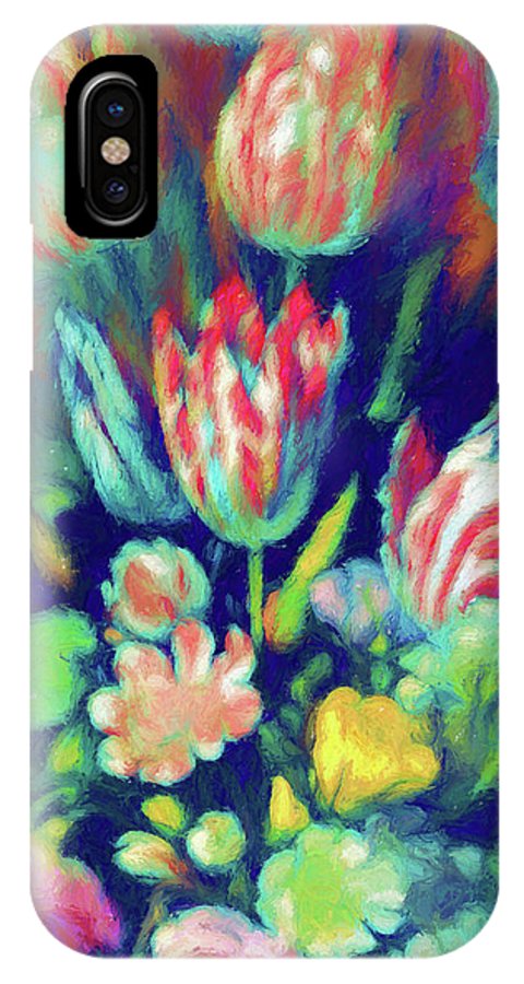 Pastel Tulips Detail - Phone Case