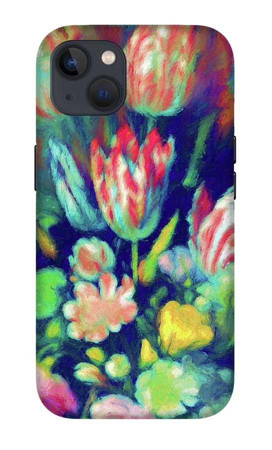 Pastel Tulips Detail - Phone Case