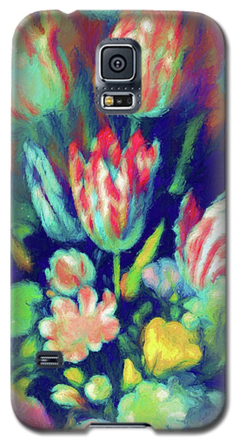 Pastel Tulips Detail - Phone Case