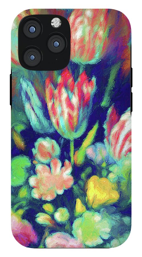 Pastel Tulips Detail - Phone Case