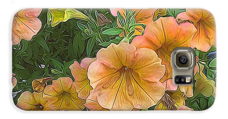 Peach Petunias - Phone Case