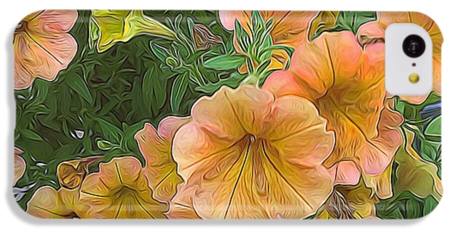 Peach Petunias - Phone Case