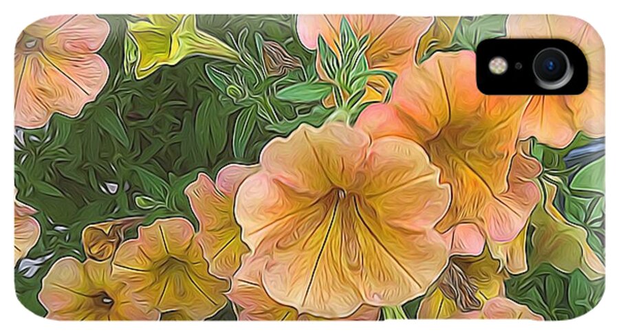 Peach Petunias - Phone Case