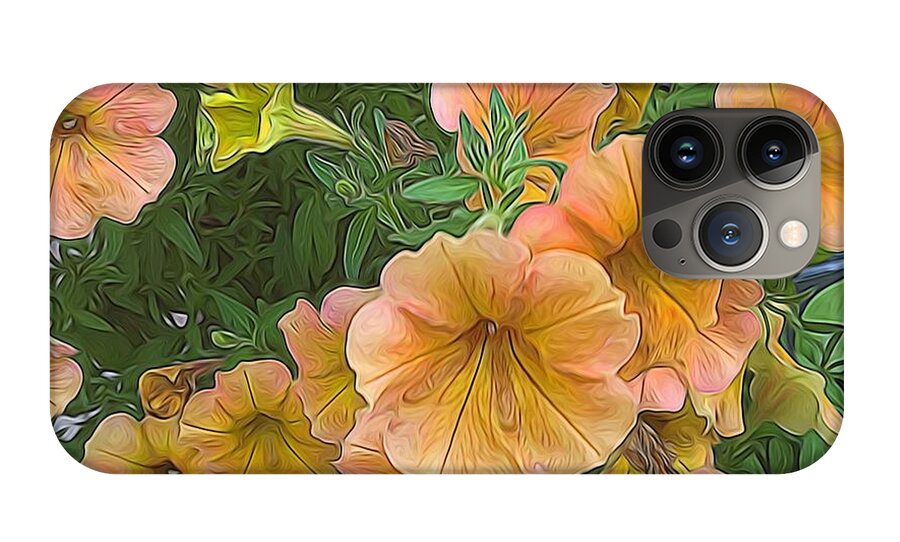 Peach Petunias - Phone Case
