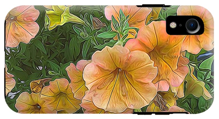Peach Petunias - Phone Case