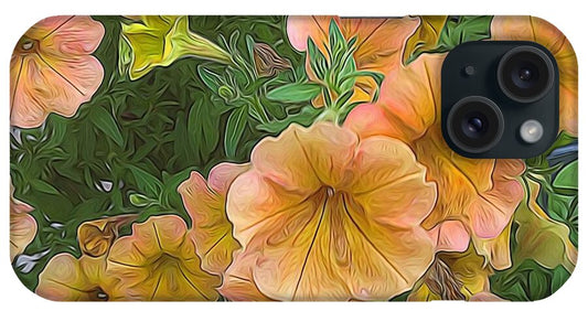 Peach Petunias - Phone Case