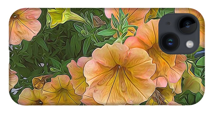 Peach Petunias - Phone Case