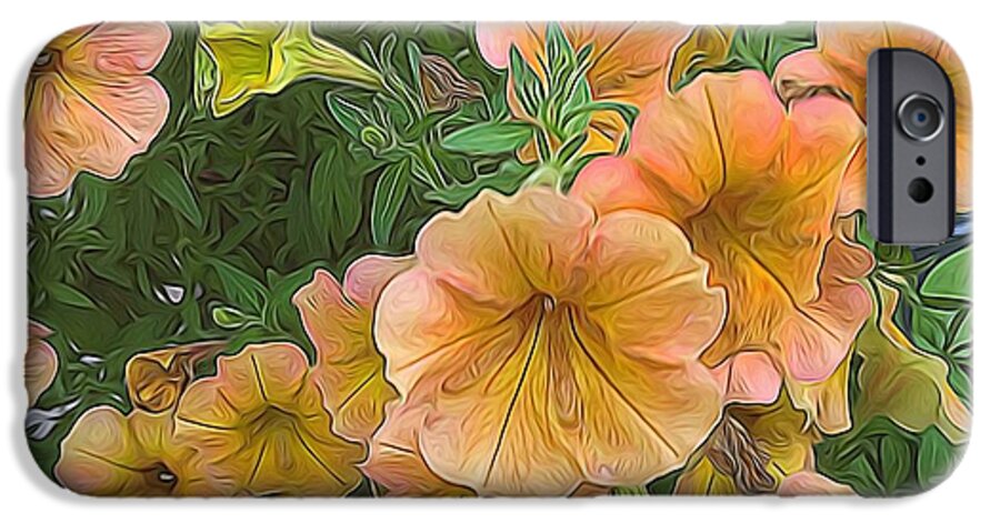Peach Petunias - Phone Case