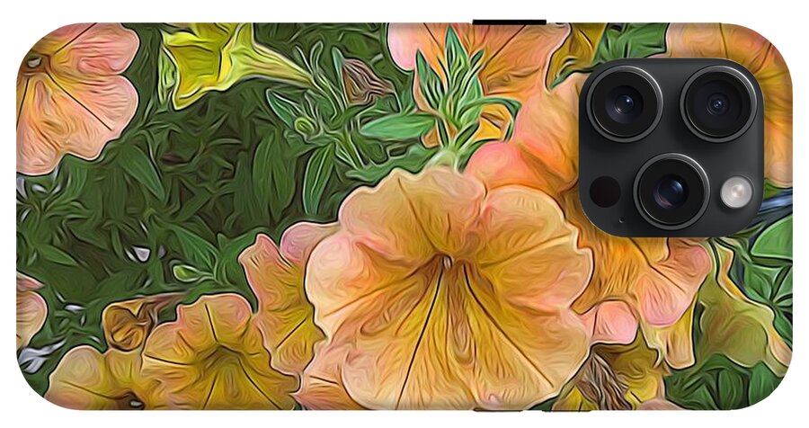 Peach Petunias - Phone Case