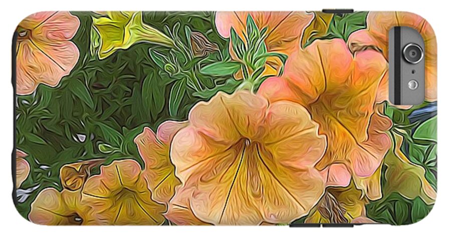 Peach Petunias - Phone Case