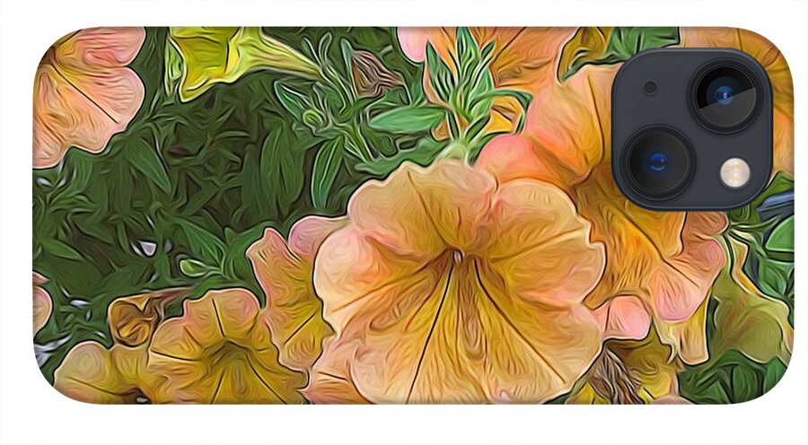 Peach Petunias - Phone Case