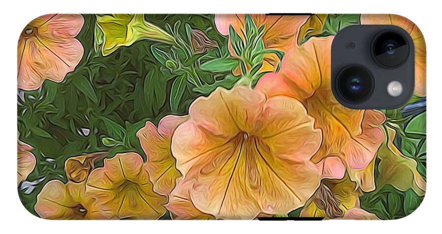 Peach Petunias - Phone Case