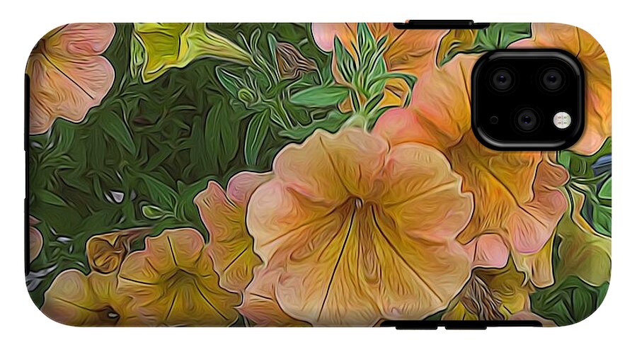 Peach Petunias - Phone Case