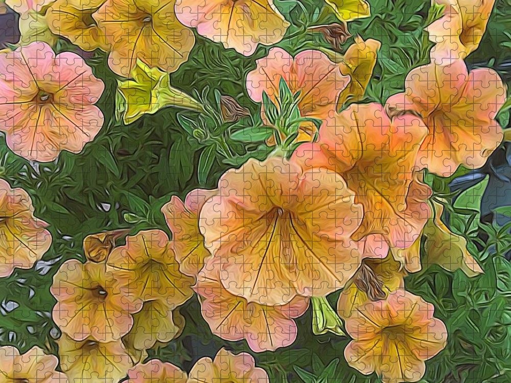 Peach Petunias - Puzzle