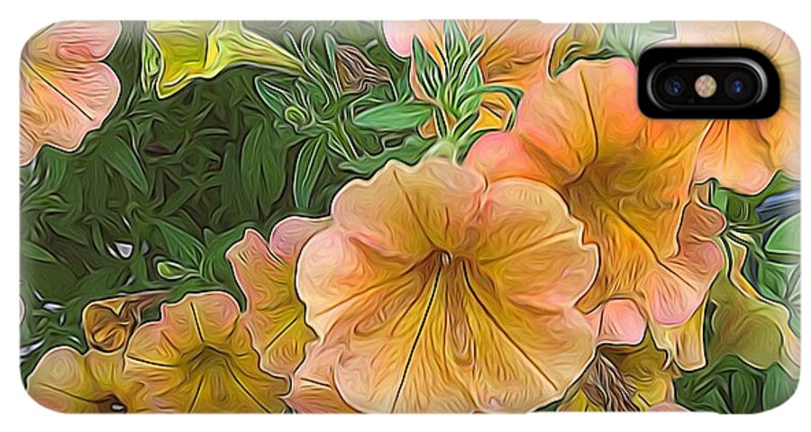 Peach Petunias - Phone Case