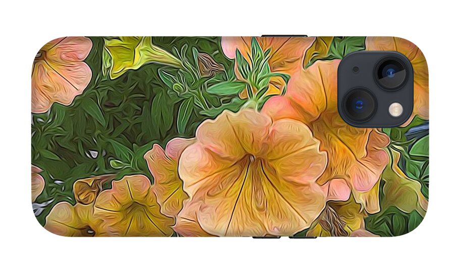 Peach Petunias - Phone Case