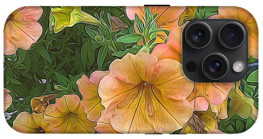 Peach Petunias - Phone Case