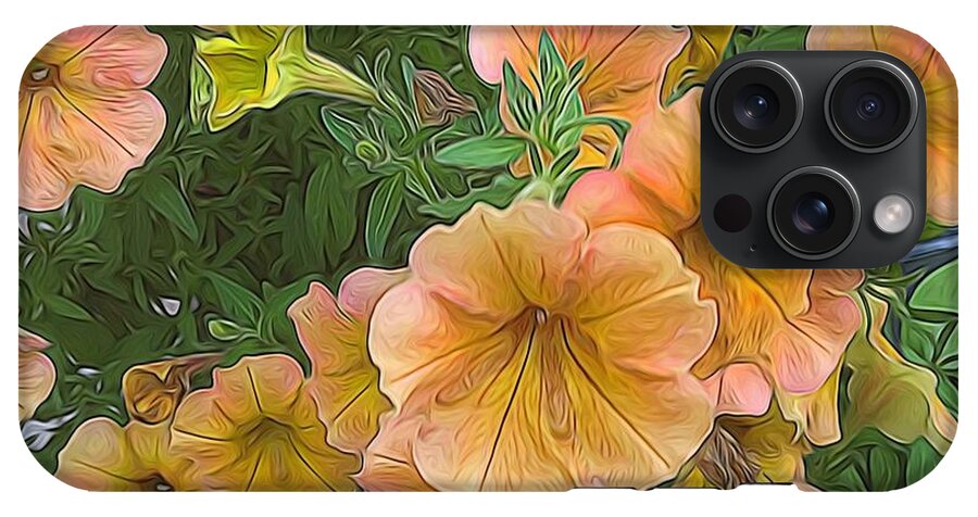 Peach Petunias - Phone Case