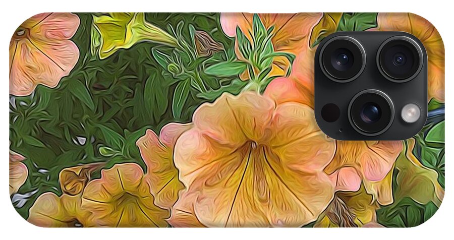 Peach Petunias - Phone Case