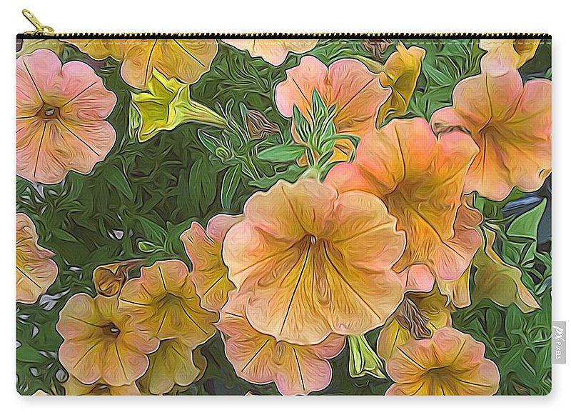 Peach Petunias - Carry-All Pouch