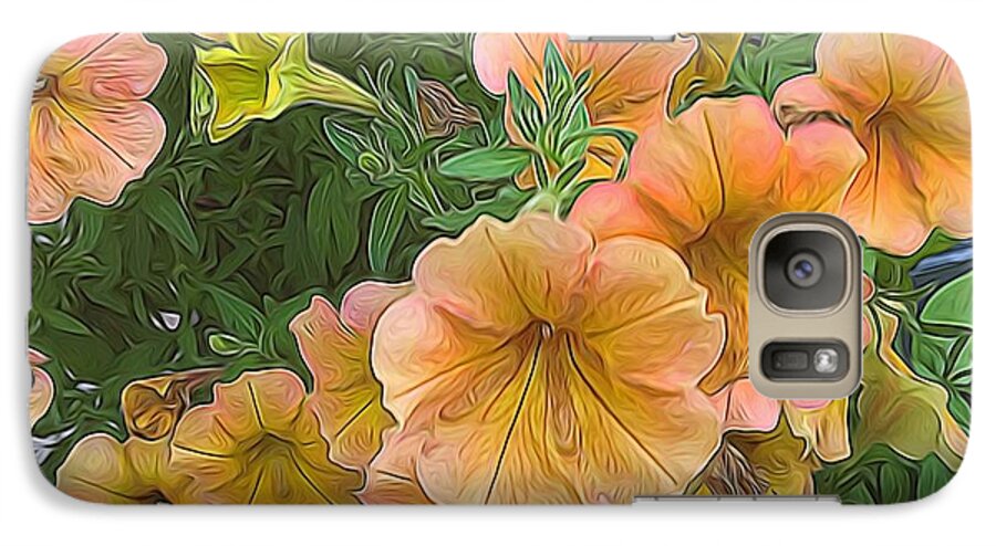 Peach Petunias - Phone Case