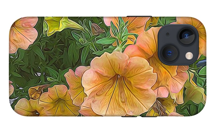 Peach Petunias - Phone Case
