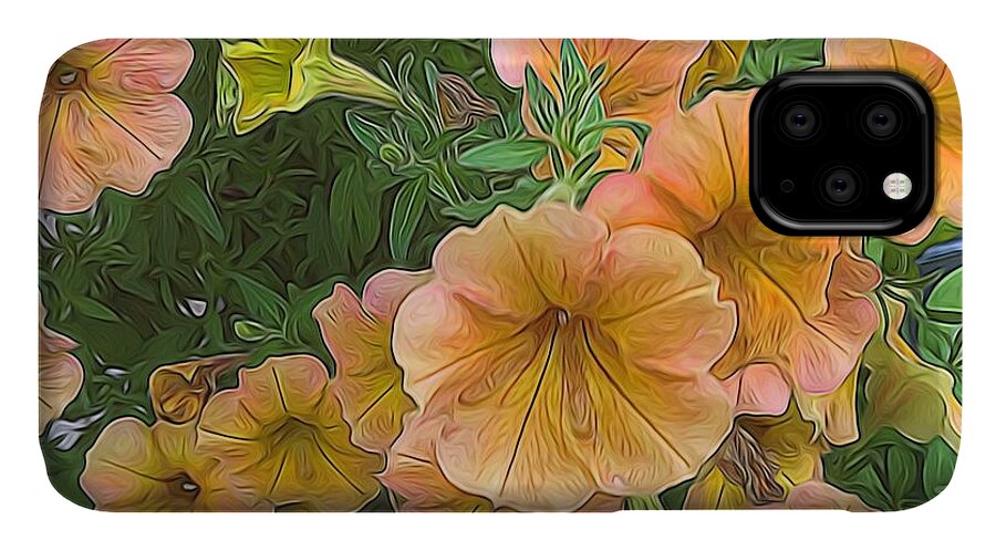 Peach Petunias - Phone Case