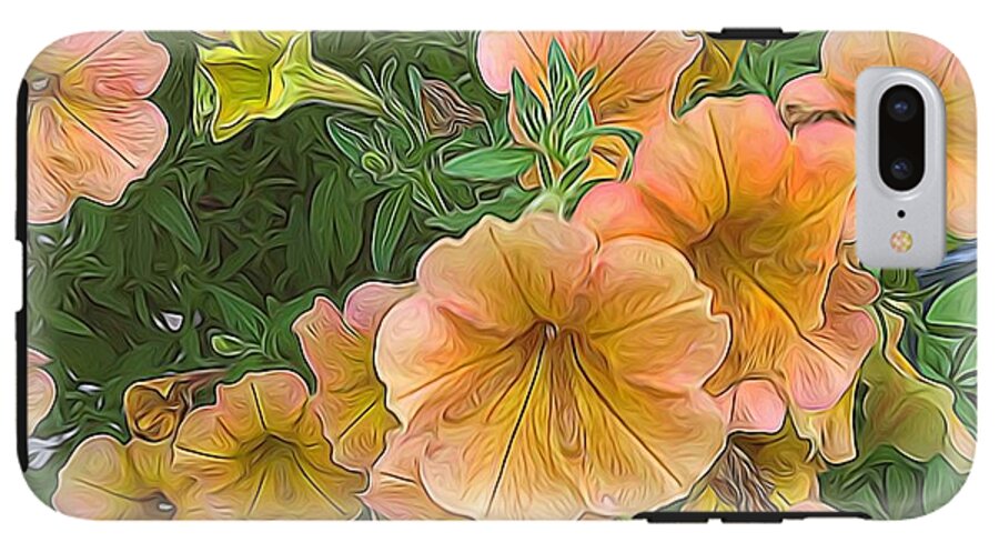 Peach Petunias - Phone Case