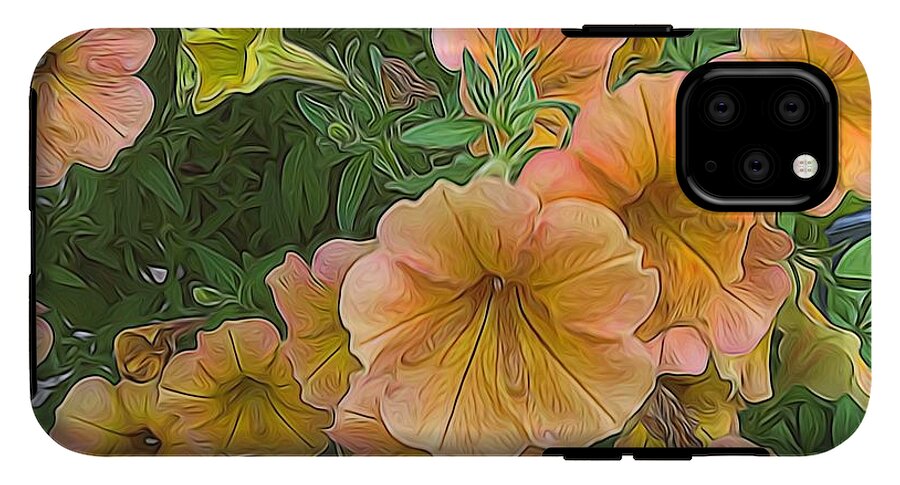 Peach Petunias - Phone Case