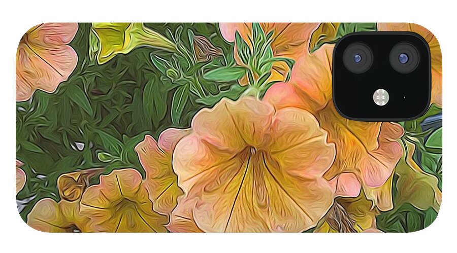 Peach Petunias - Phone Case