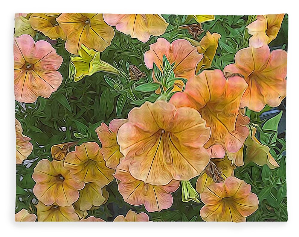Peach Petunias - Blanket