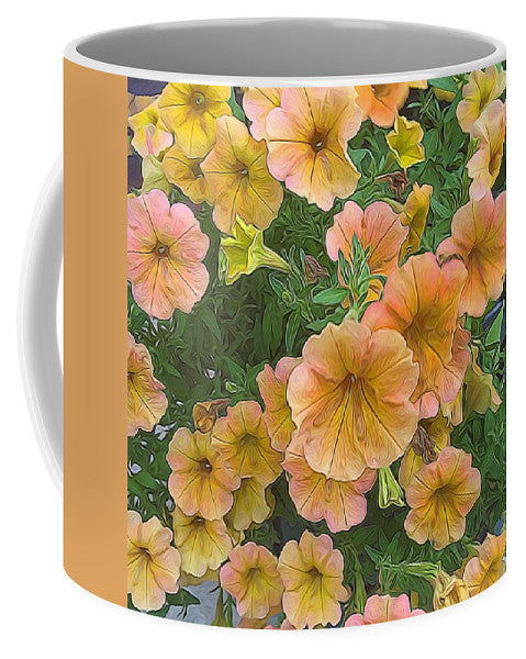 Peach Petunias - Mug