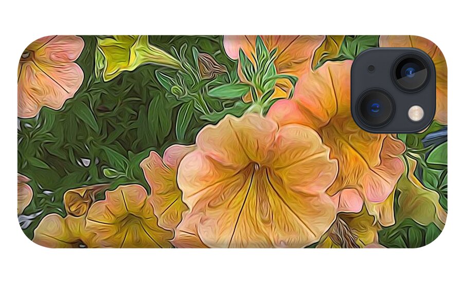 Peach Petunias - Phone Case